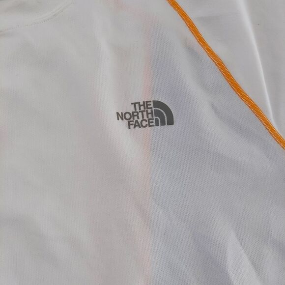 The North Face White and Blue FLASHDRY Short Sleeve Hiking Base Layer Shirt XL - Picture 2 of 4